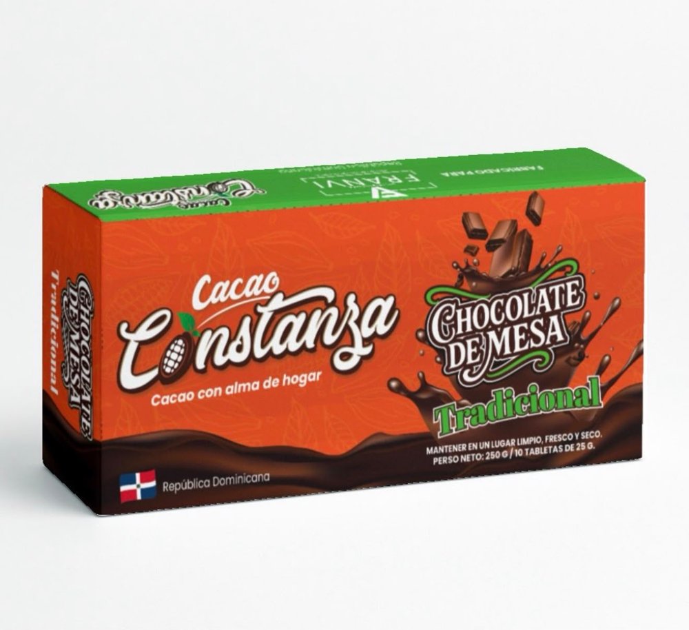 Cacao Constanza Chocolate de Mesa Tradicional, 250g